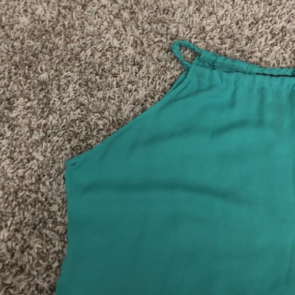 Papermoon designed exclusively for Stitch Fix Women Blue Sleeveless Blouse Small - Picture 4 of 8